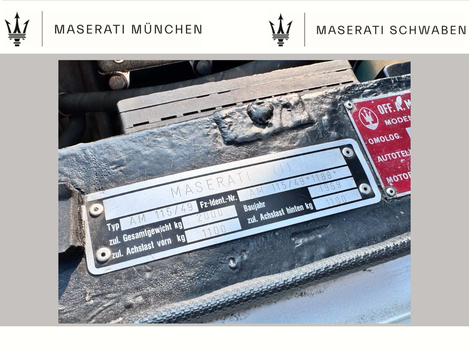 Fahrzeugabbildung Maserati Ghibli SS, Matching Numbers, EUROPAAUSFÜHRUNG