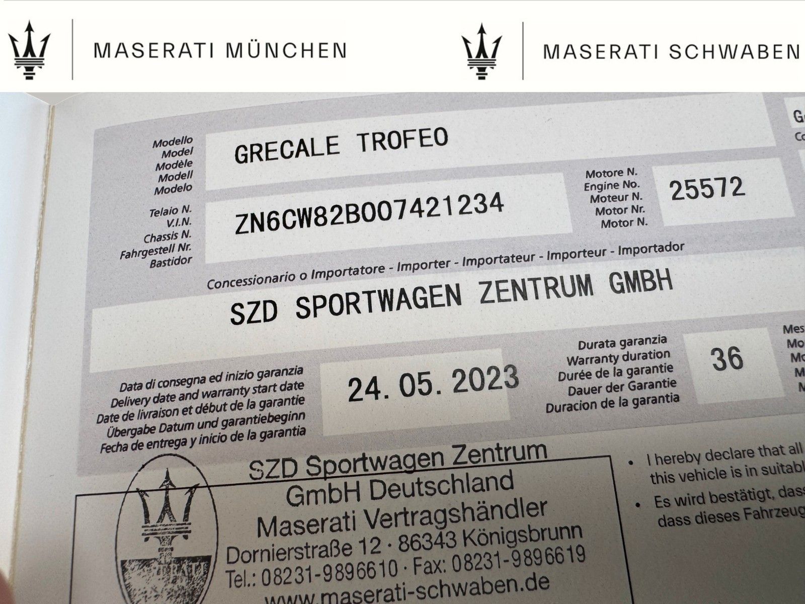 Fahrzeugabbildung Maserati Grecale Trofeo/ Klimapaket/ 12M Garantie/Voll